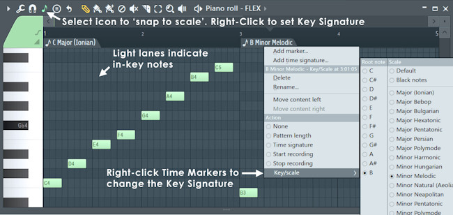 FL Studio piano roll